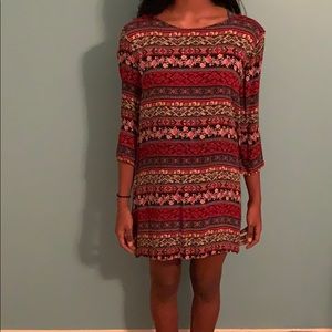 Cute patterned mostly red dress